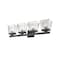 Z-Lite Astor 4 Light Vanity, Matte Black & Clear 1936-4V-MB - alternate 4
